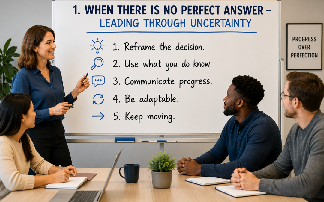 When There Is No Perfect Answer – Leading Through Uncertainty